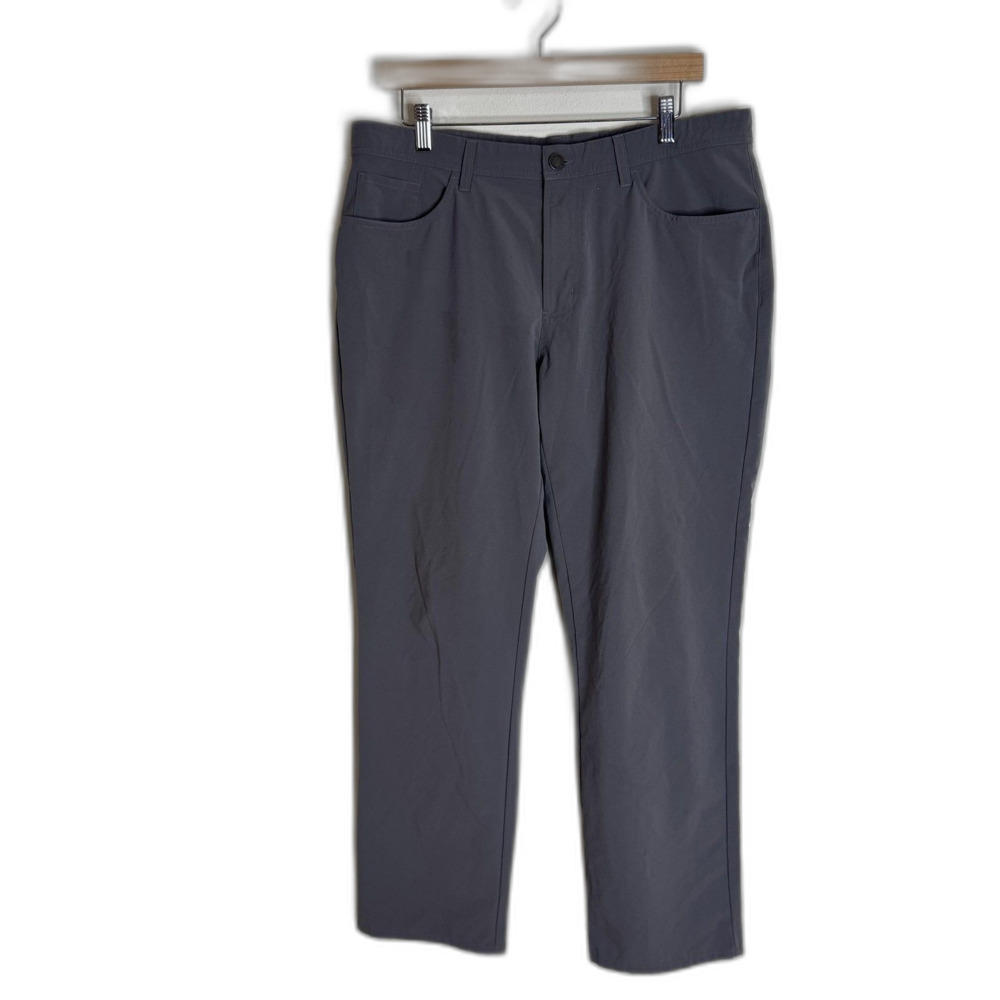 Dunning Pants Mens 35x30 Gray Golf Performance Stretch Lightweight Casual